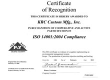 ISO 14001:2004 Compliant