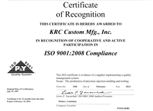 ISO 9001:2008 Compliant